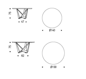 Cattelan Italia Skorpio Keramik Round Dining Table