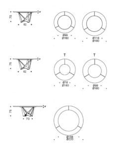 Cattelan Italia Skorpio Ker-Wood Round Dining Table