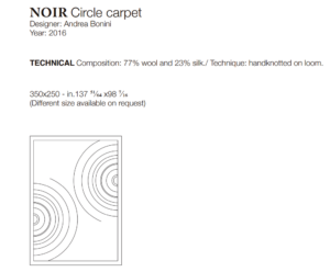 Turri Noir Circles Carpet