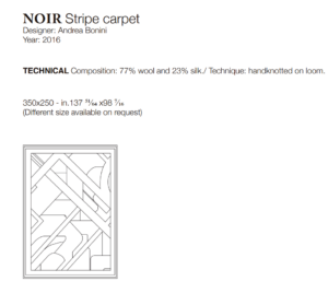 Turri Noir Striped Carpet