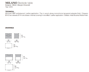 Turri Milano Beside Table