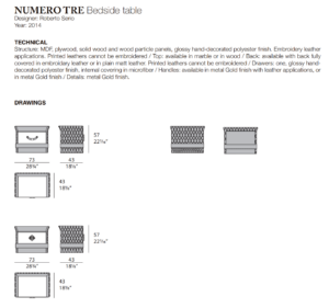 Turri Numero Tre Beside Table