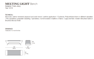 Turri Melting Light Bench