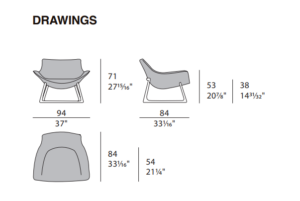 Turri Harp Armchair