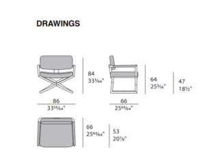 Turri Madison Director Armchair