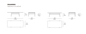 Turri Domus Rectangular Dining Table