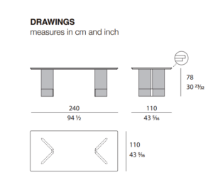 Turri Zero Rectangular Dining Table