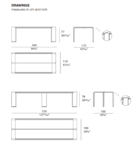 Turri Madison Rectangular Dining Table