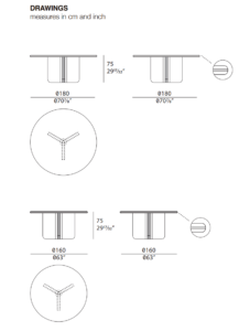 Turri Madison Round Dining Table