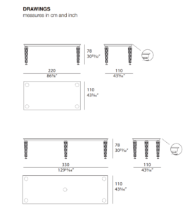 Turri Numero Tre Rectangular Dining Table