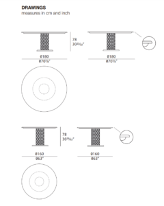 Turri Numero Tre Round Dining Table