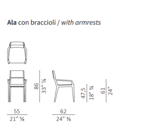 Ceccotti Collezioni Ala Dining Chair