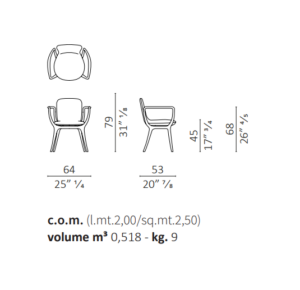 Ceccotti Collezioni Piruette Dining Chair