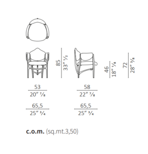 Ceccotti Collezioni Stellage 52 Dining Chair