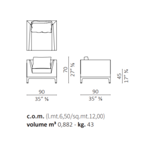 Ceccotti Collezioni D.G. Poltrona Armchair