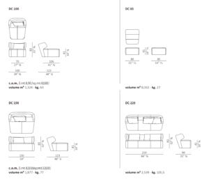 Ceccotti Collezioni DC 100/DC 85/DC 150 Armchair