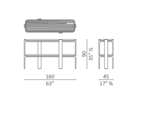 Ceccotti Collezioni DUO Console Table