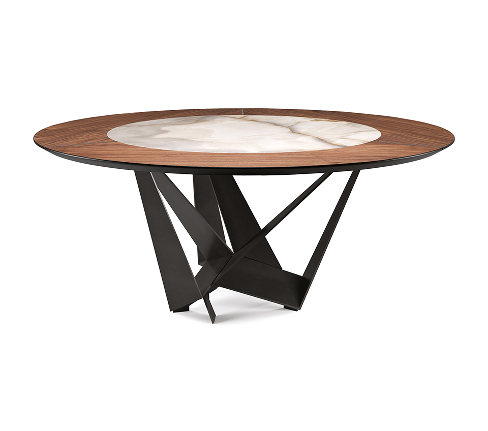 Cattelan Italia Skorpio Ker-Wood Round Dining Table