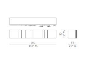 Ceccotti Collezio*i Blade Console Table