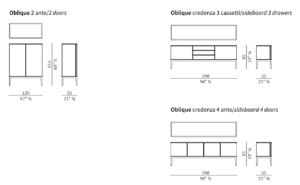 Ceccotti Collezio*i Oblique Sideboard