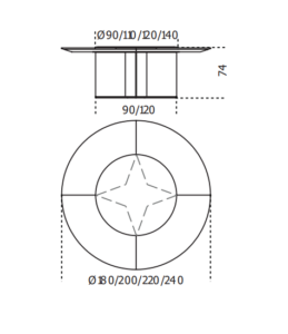 Gallotti&Radi*e Yol Sect Dining Table