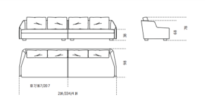 Gallotti&Radi*e First Modulare Sofa