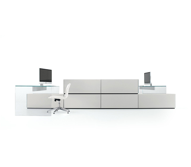 Gallotti&Radi*e Air Desk 1 Up/1 Up S Office Desk