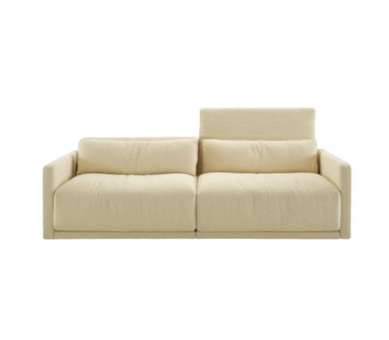 Ligne Rose*t Grand Angle Large Settee With Slim Armrest Without Lumbar Cushion