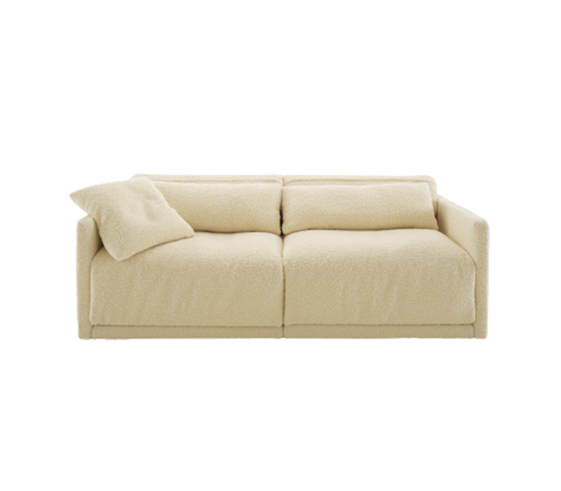 Ligne Rose*t Grand Angle Small Settee With Slim Armrest Without Lumbar Cushion