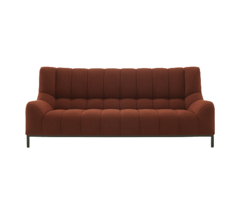 Ligne Rose*t Phileas Large Settee Lacquered Metal Base