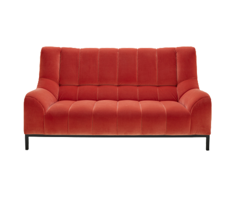 Ligne Rose*t Phileas Medium Settee Lacquered Metal Base