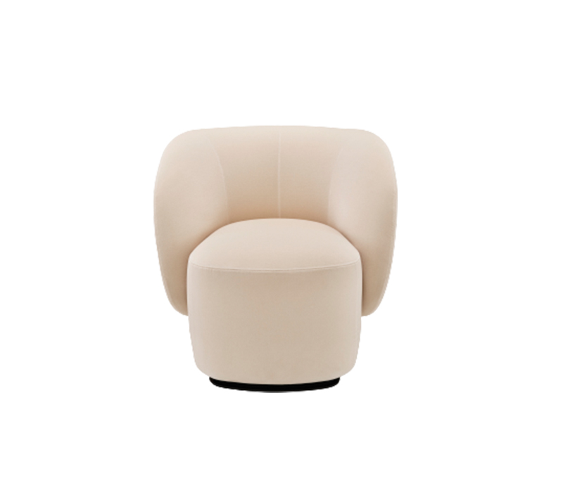 Ligne Rose*t Soufflot Swivelling Armchair Complete Item