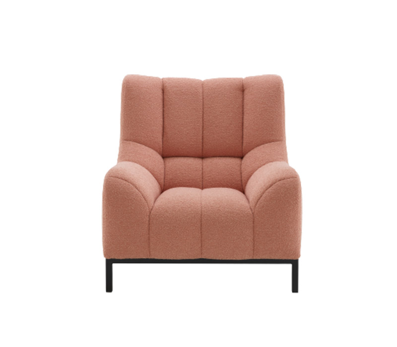 Ligne Rose*t Phileas Armchair Lacquered Metal Base