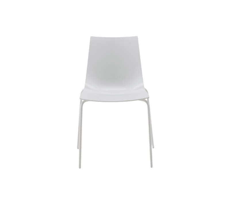 Ligne Rose*t Paola Set Of 2 Chairs White Lacquered Base