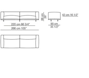 Arfle*x Claudine M Sofa