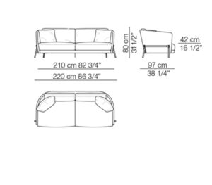 Arfle*x Deep Cradle Sofa