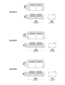 Arketip*o Self Control Sofa 