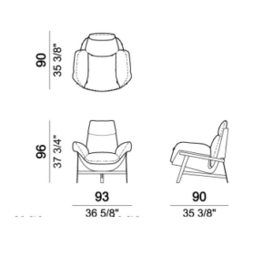 Arketip*o Jupiter Armchair