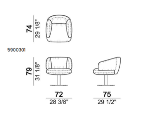 Arketip*o Warren Armchair