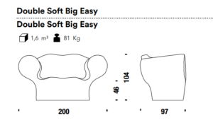 Moros*o Double Soft Big Easy Sofa