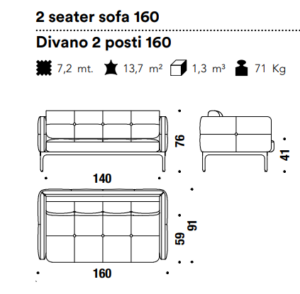 Moros*o Modernista Sofa