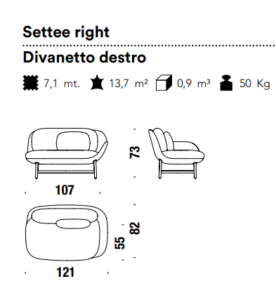 Moros*o Ottoman Sofa