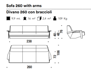 Moros*o Silver Lake Sofa