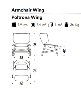 Moros*o Lilo Wing Armchair