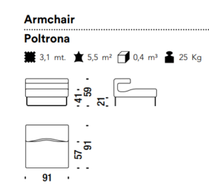 Moros*o Lowseat Armchair