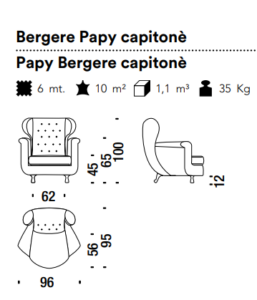 Moros*o Papy Bergere Armchair