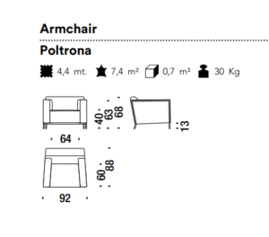 Moros*o Steel Armchair