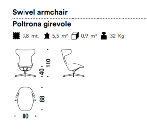 Moros*o Take a Line For a Walk Armchair