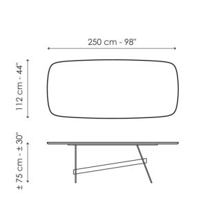 Bonald*o Slot Dining Table