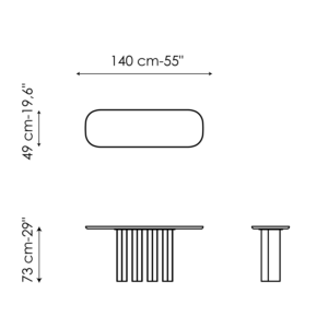 Bonald*o Geometric Table